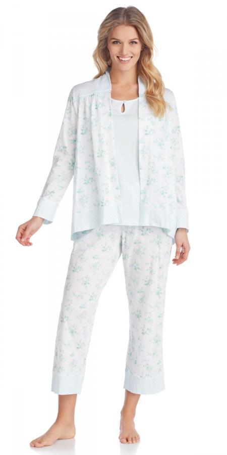 Cotton Jersey 3-Piece Pj - Chintz Floral
