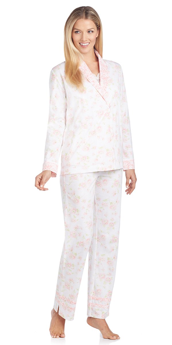 Cotton Jersey 3-Piece Pj - Falling Mums