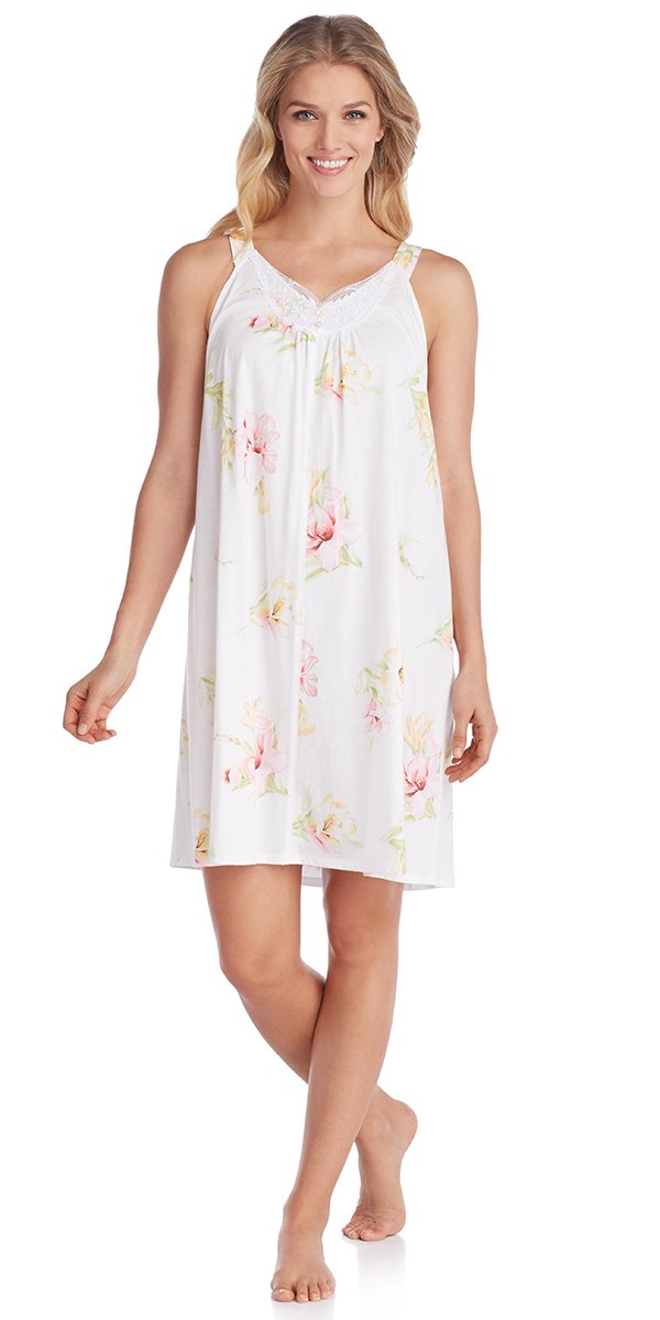Cotton Jersey Chemise - Lilies