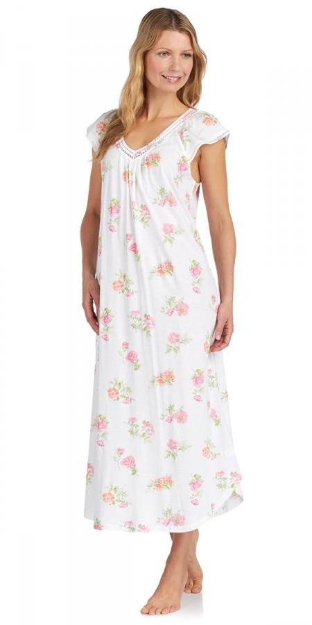 Heritage Long Nightgown - Botanical Roses
