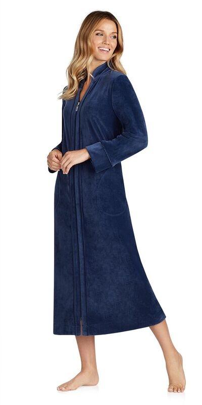 Plush Lux Velour Robe - True Navy