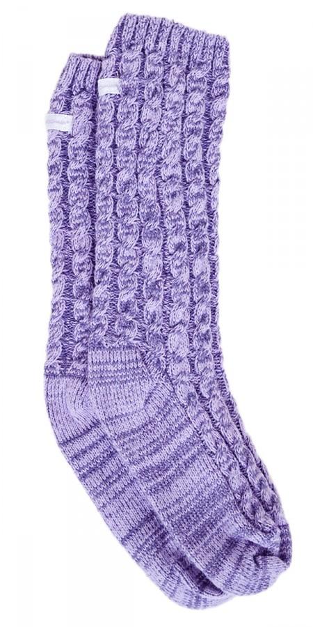Plushfill® Cashmere Lounge Sock - Purple Wildflower
