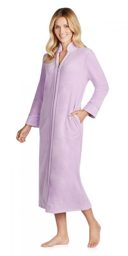 Plush Lux Velour Robe - Purple Bud