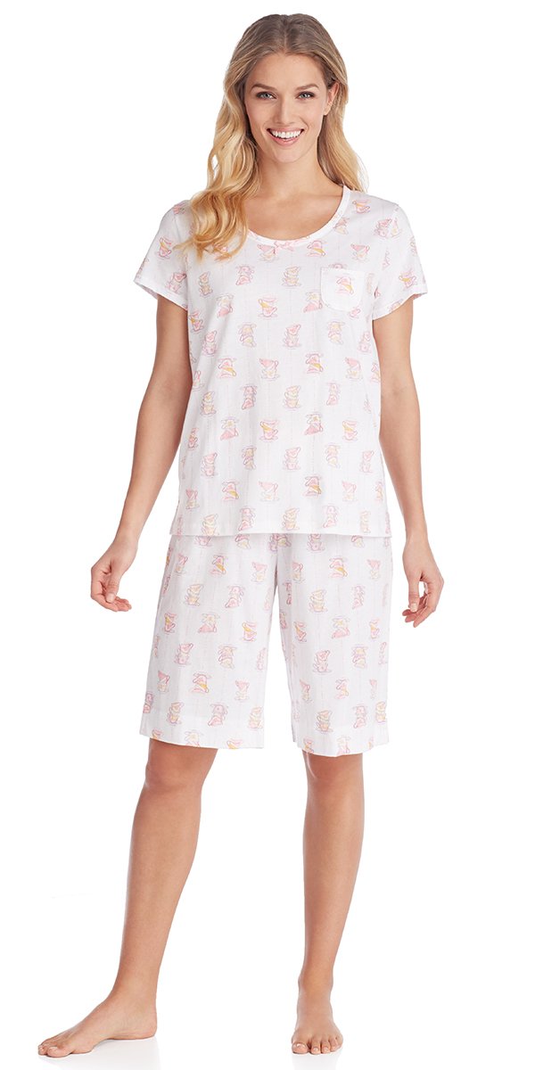 Cotton Jersey Bermuda Pj - Cups