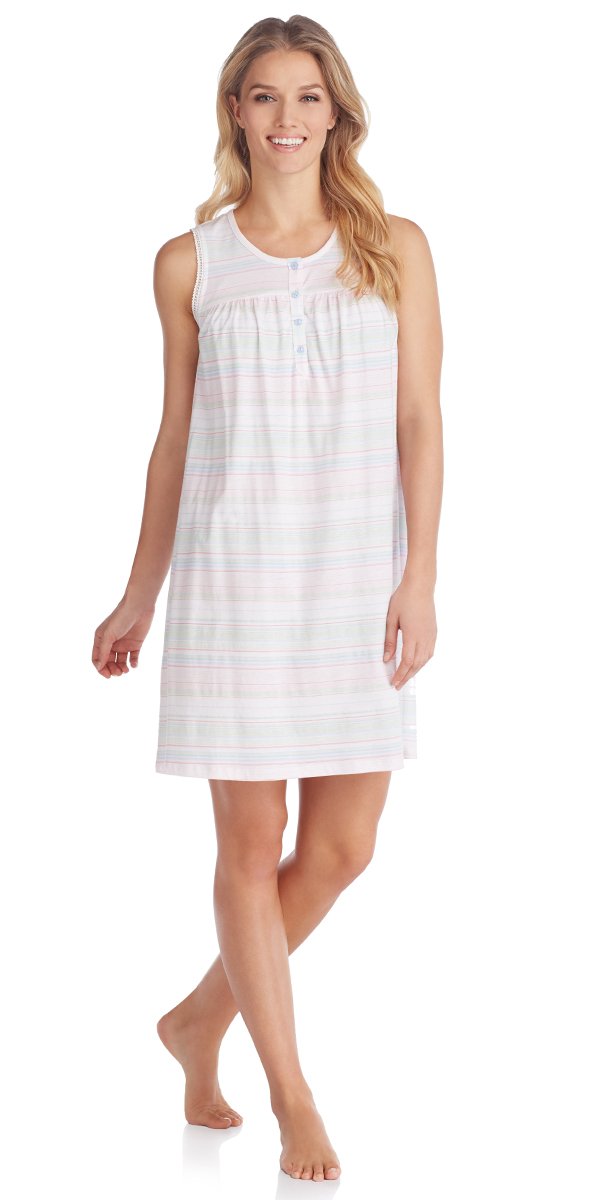 Cotton Jersey Chemise - May Stripe