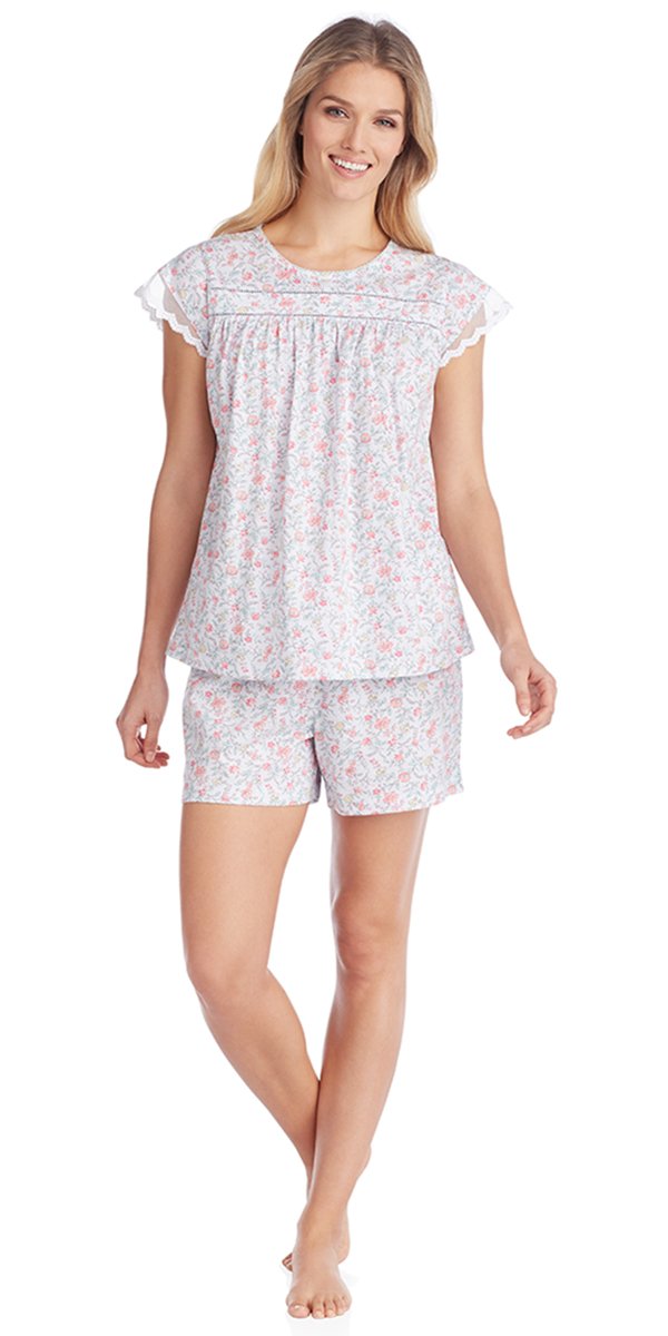Cotton Jersey Short Pj - Garden
