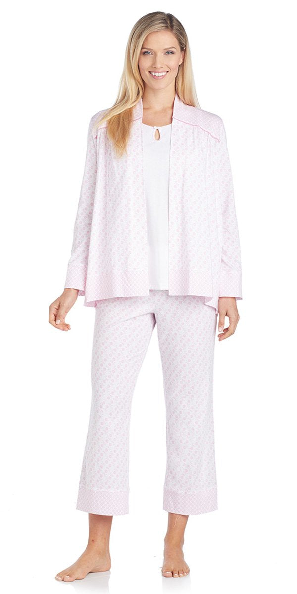 Cotton Jersey 3-Piece Pj - Flower Field