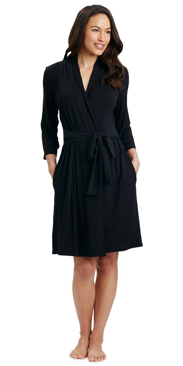 Evening Elegance Robe - Black