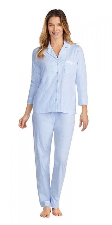 Soft Jersey Long Pj - Soft Stripe