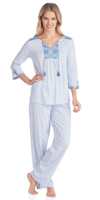 Cotton Jersey Long Pj - Pinwheels