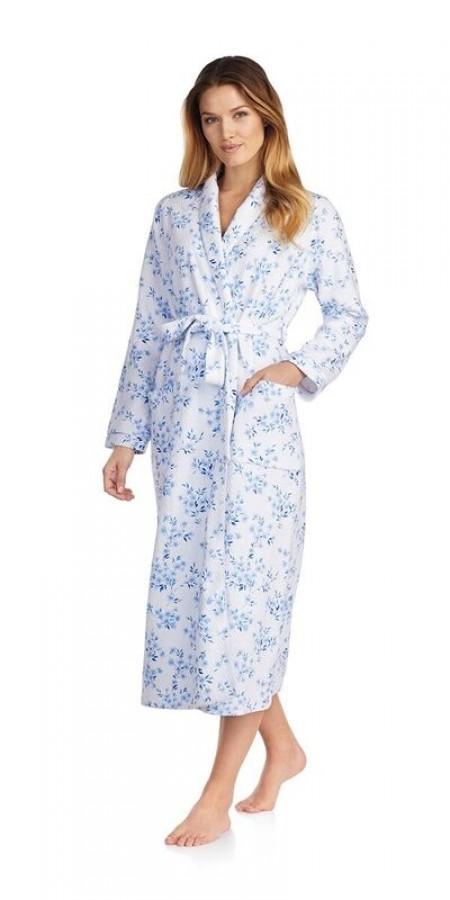 Double Diamond Quilt Long Robe - Floral Twin