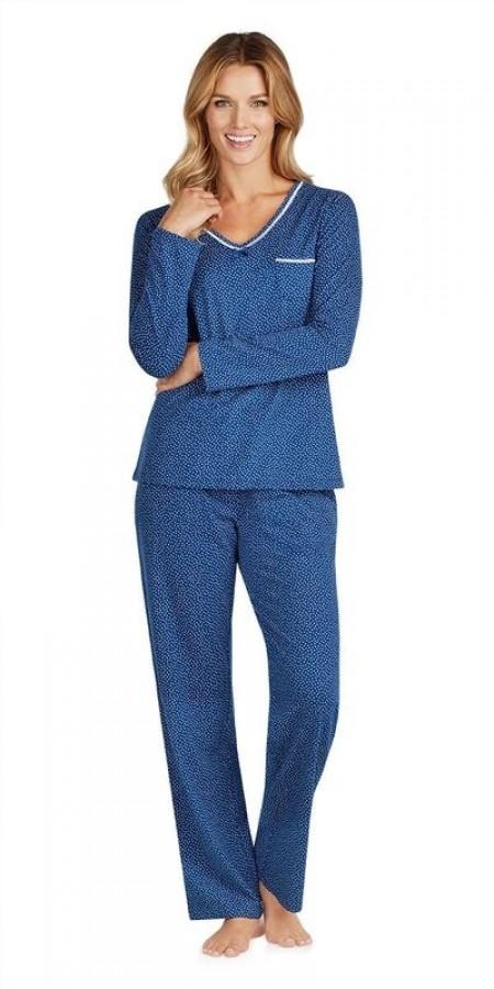 Heritage V-Neck Pj - Tiny Dot