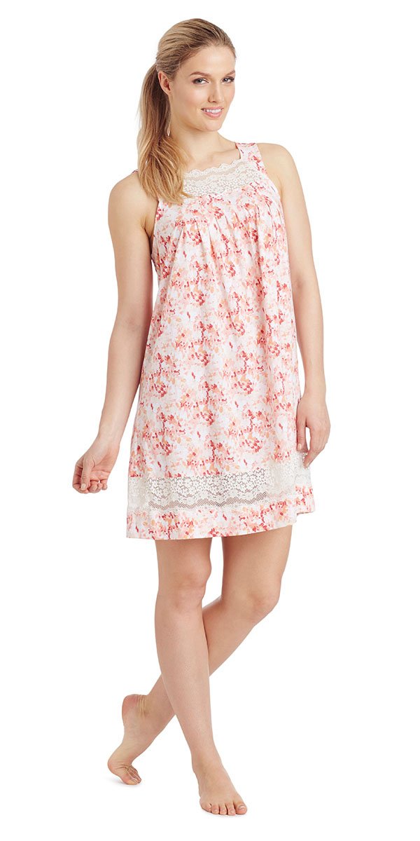 Cotton Jersey Chemise - Watercolor Field